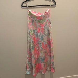 ASOS printed silk skirt